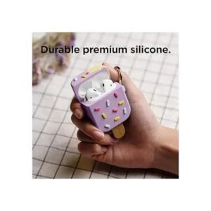 Elago Funda con llavero para audífonos AirPods 1 y 2 de