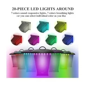 Pohopa Altavoces Bluetooth impermeables 2 paquetes de_5