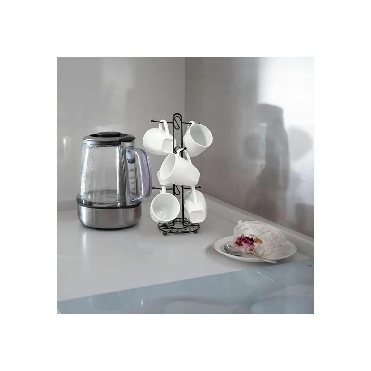 Blue Donuts Farmhouse Estante para tazas de café árbol