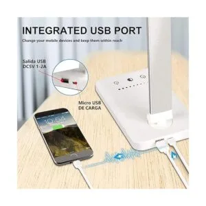 Lámpara de escritorio LED lámpara de lectura con puerto_5