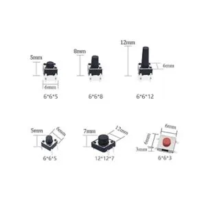 TWTADE 260 piezas de interruptor táctil micro momentáneo_3