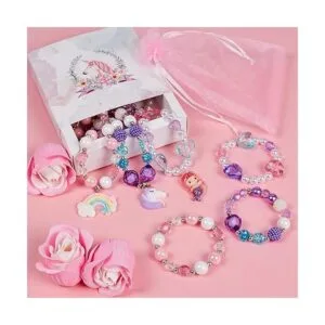 G.C Juego de 3 pulseras de collar de princesa para niña_2