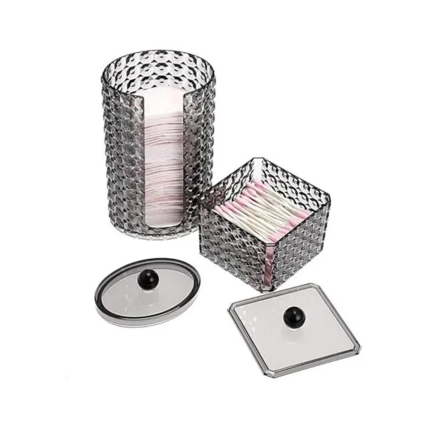 Hipiwe Paquete de 2 soportes redondos de algodón QTips