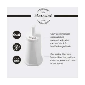 Paquete de 4 filtros de agua de repuesto compatibles con