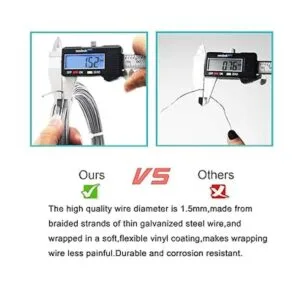 Alambre para colgar fotos recubierto de vinilo 4 alambre