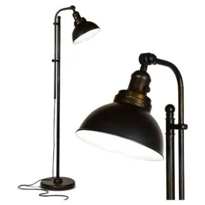 Brightech Dylan Lámpara de pie industrial para salas de_1