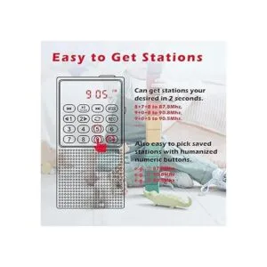 Mini Pocket Radio FM Walkman Radio portátil con batería_6