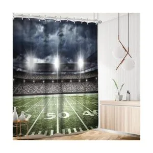 AMBZEK American Football Stadium Cortina de ducha 12_2