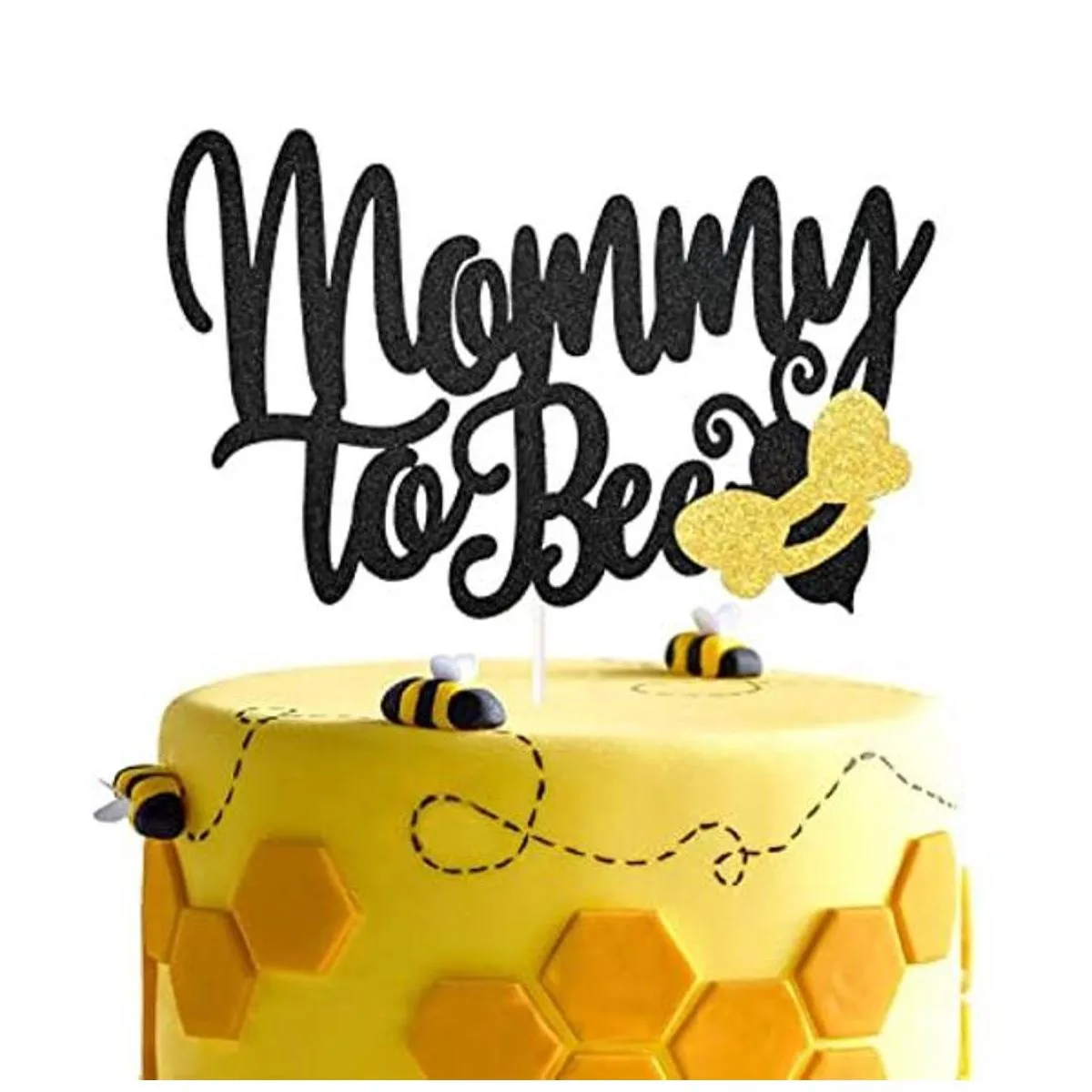 Decoración de pastel de mamá a abeja decoración de pastel_1