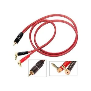 Cable de altavoz Banana Plug a RCA cable de altavoz RCA_5