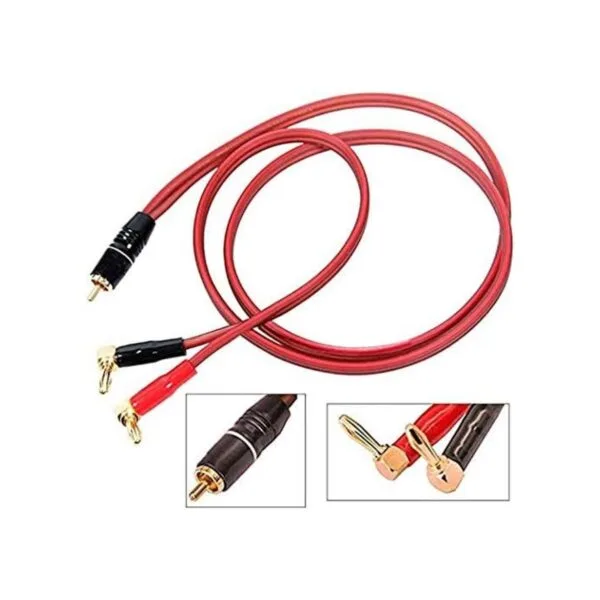 Cable de altavoz Banana Plug a RCA cable de altavoz RCA_5