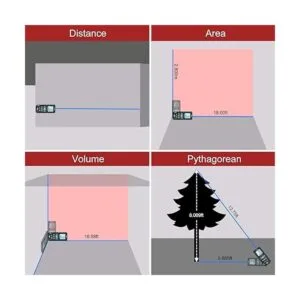 Medidor láser Mileseey by RockSeed digital 2 niveles de