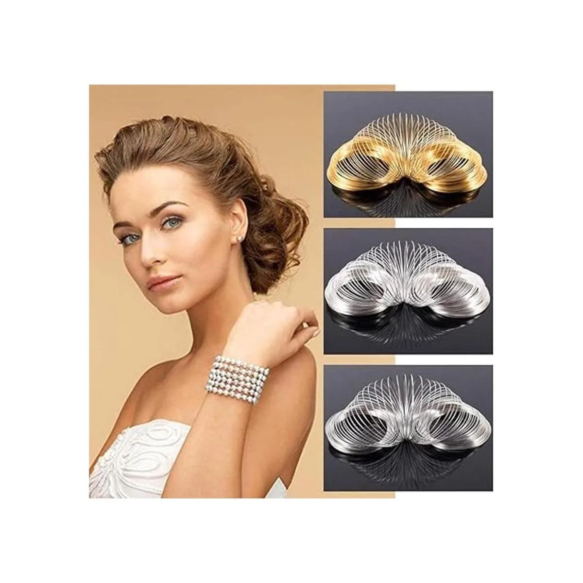 BENECREAT 500 Loop joyería de plata con memoria brazalete