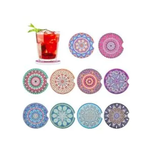 Posavasos de coche para bebidas absorbentes paquete de