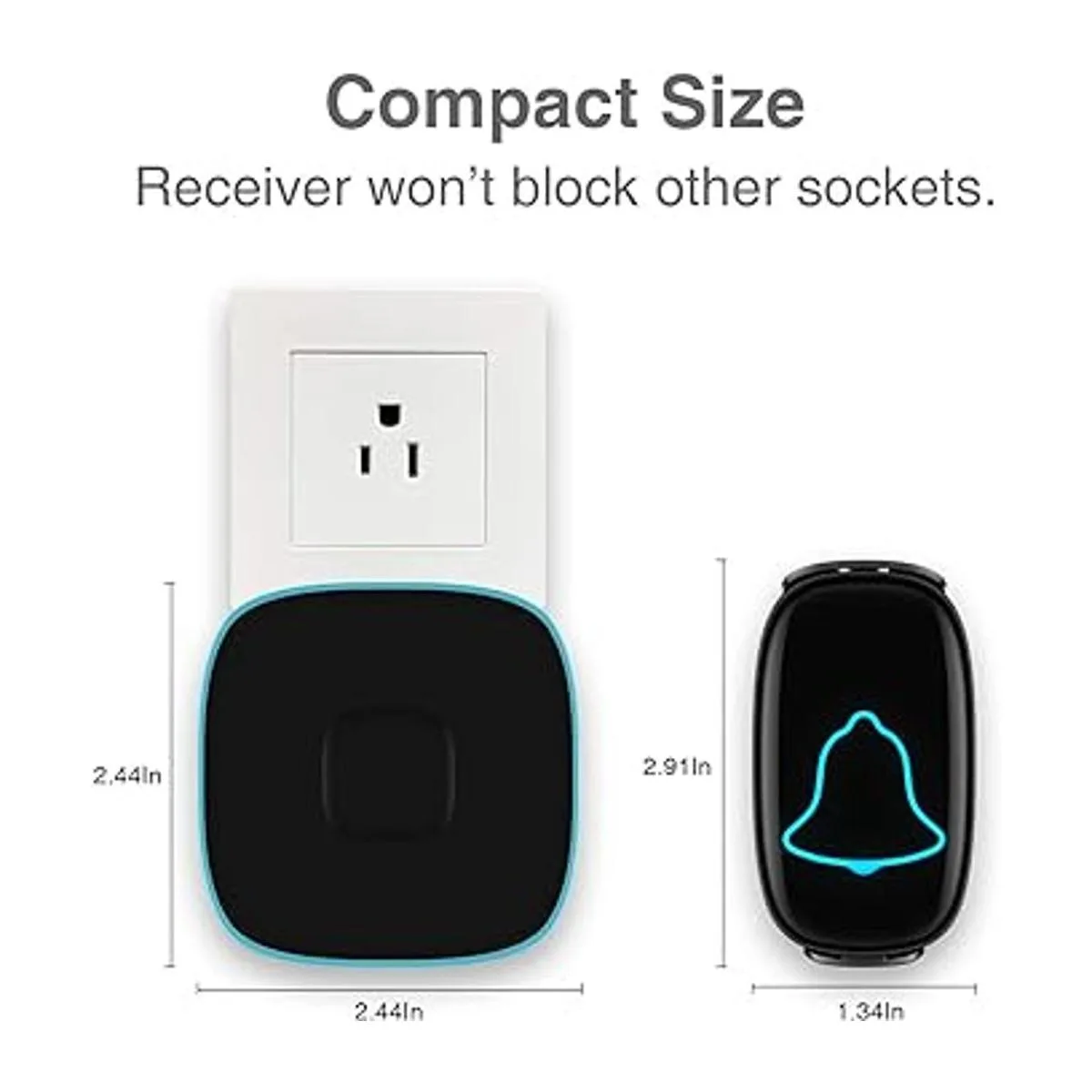 BO YING Timbre inalámbrico para puerta impermeable_5