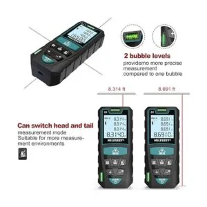 Medidor láser Mileseey by RockSeed digital 2 niveles de