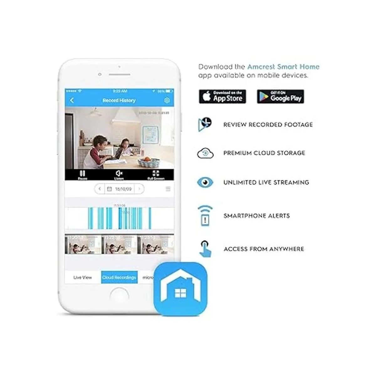 Amcrest Cámara WiFi 1080P para interiores cámara de_6