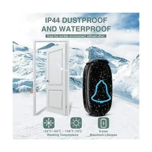 BO YING Timbre inalámbrico para puerta impermeable_4