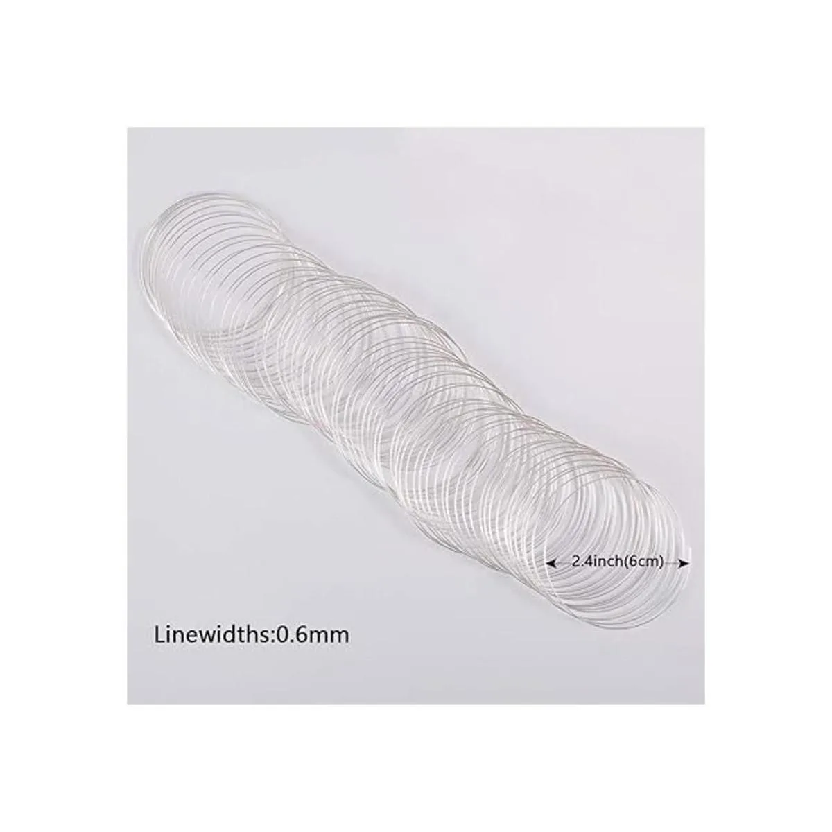 BENECREAT 500 Loop joyería de plata con memoria brazalete