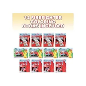 ArtCreativity Libros para colorear de bomberos paquete de_2