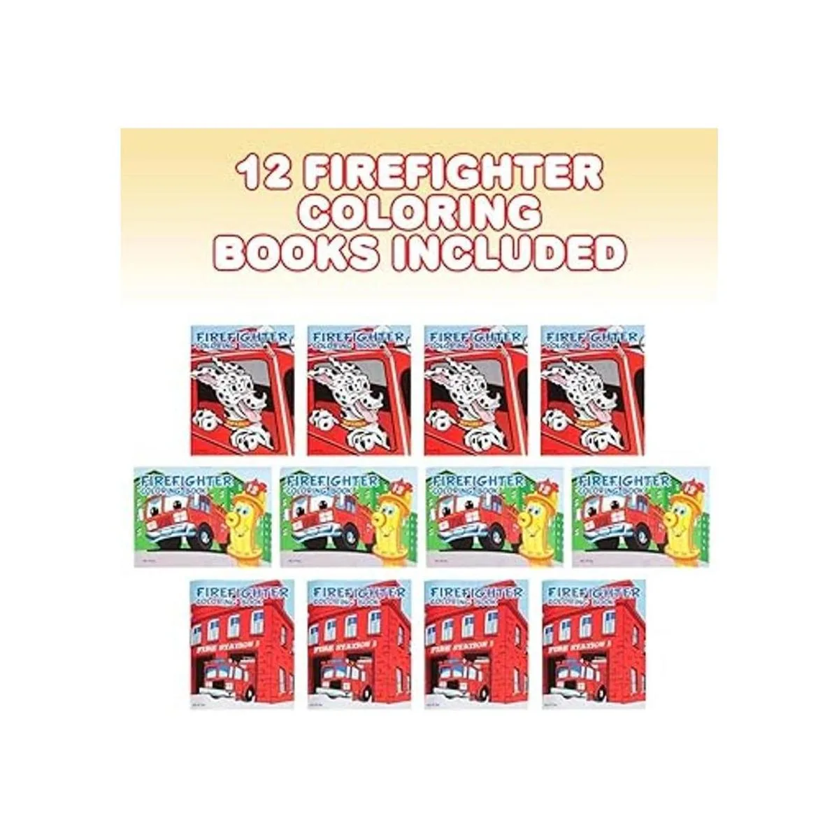 ArtCreativity Libros para colorear de bomberos paquete de_2