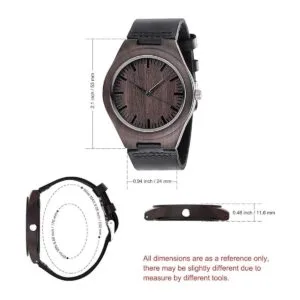Fodiyaer Reloj de madera grabada regalo para hijo de