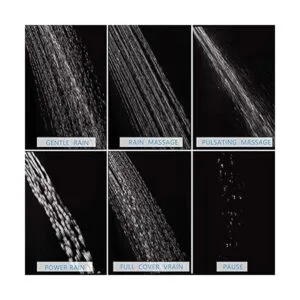 EMBATHER Juego de grifo de ducha negro mate kit de_4