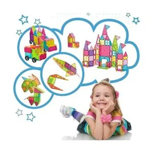 Landtaix Juego de azulejos magnéticos para niños 100_6