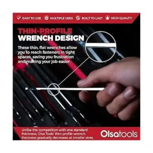 Olsa Tools Juego de llaves de extremo abierto superfinas_6