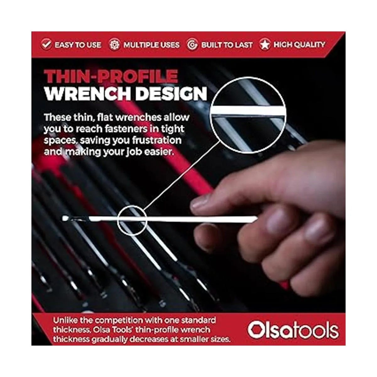 Olsa Tools Juego de llaves de extremo abierto superfinas_6