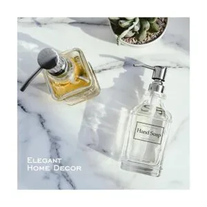 JASAI Dispensador de jabón de diseño antiguo con bomba de