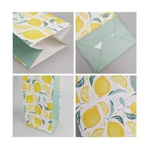 Cieovo 24 bolsas de regalo de limón bolsas de papel de