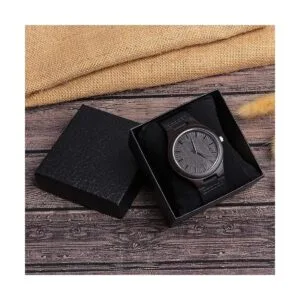 Fodiyaer Reloj de madera grabada regalo para hijo de