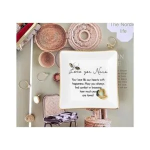 Plato para anillos regalo para madre tía novia amiga