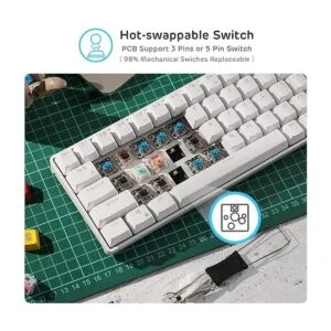 RK ROYAL KLUDGE RK61 Teclado mecánico inalámbrico 60_4