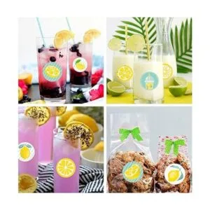 Cieovo 24 bolsas de regalo de limón bolsas de papel de