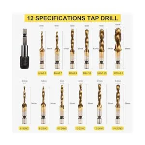 THINKWORK Juego de brocas combinadas 3 en 1 con_3