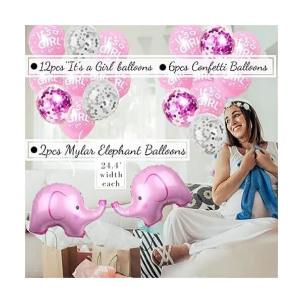 Juego de 587 piezas de decoraciones de baby shower de_4