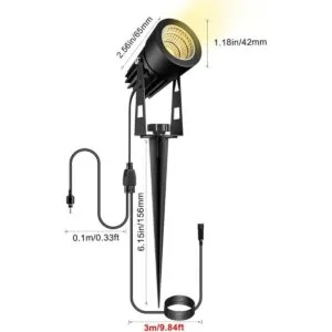 ALOVECO Lote de 2 lámparas de paisaje para margaritas y_2