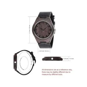 Fodiyaer Reloj de madera grabada personalizable regalo