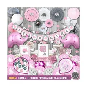 Juego de 587 piezas de decoraciones de baby shower de_1