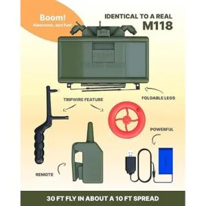 Skywin Toy Claymore para juegos y Airsoft Cable de viaje_2