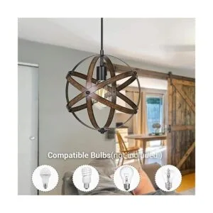 DEWENWILS Lámpara colgante con enchufe de grano de_4