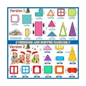 Landtaix Juego de azulejos magnéticos para niños 100_2