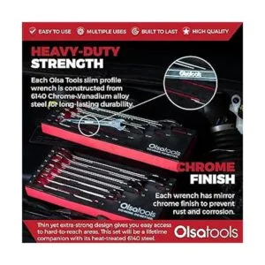 Olsa Tools Juego de llaves de extremo abierto superfinas_5