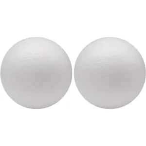 Crafjie 2 bolas gigantes de espuma de poliestireno de 8