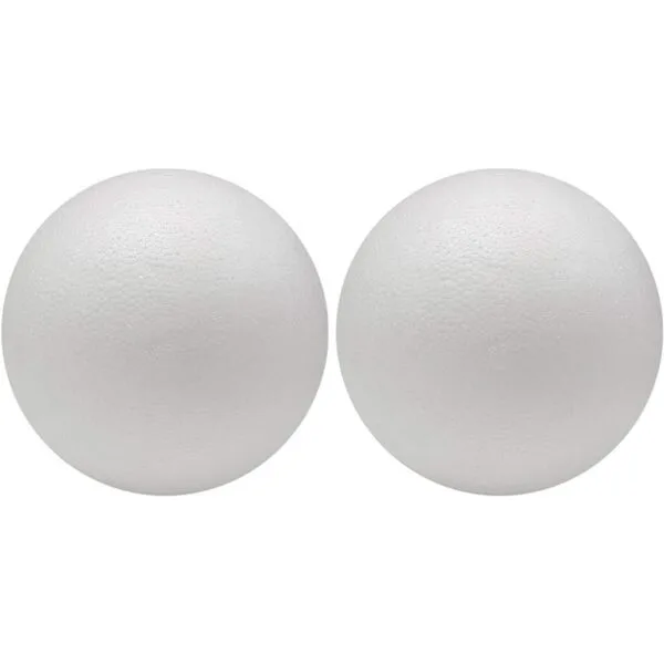 Crafjie 2 bolas gigantes de espuma de poliestireno de 8