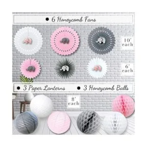 Juego de 587 piezas de decoraciones de baby shower de_3