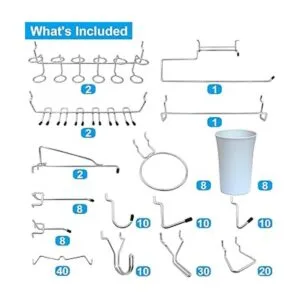 Ganchos para tablero de clavijas no se caen para garaje_2
