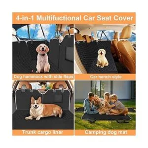 Mancro Funda de asiento de coche para perro para asiento_4